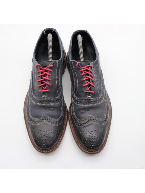 Allen Edmonds Neumok Men\'s Size 10 D Wing Tip Oxford Dress Shoes Navy Leather main image 10